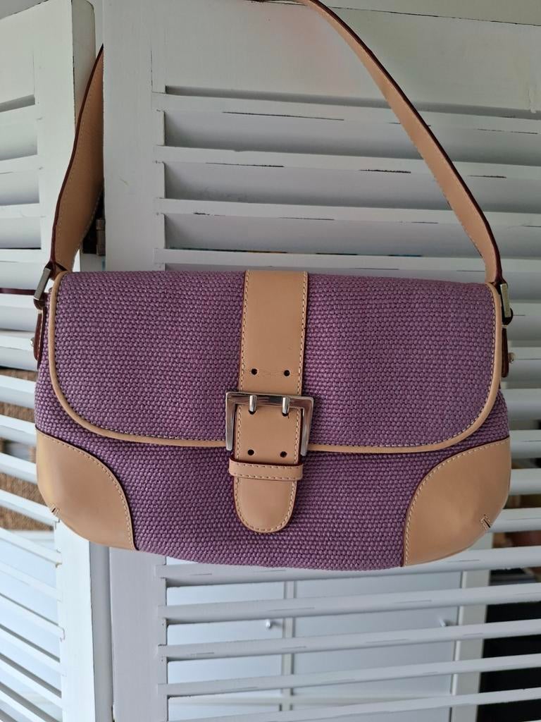 Handtas schoudertas Le tanneur lila paars, Enlèvement ou Envoi, Comme neuf, Violet, Sac à bandoulière