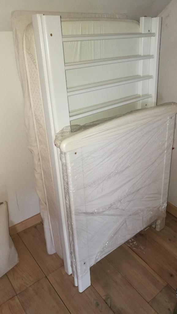 Babybed , kinderbed, in hoogte verstelbaar doorgroei bed, Matelas, 70 à 85 cm, Enlèvement, Utilisé