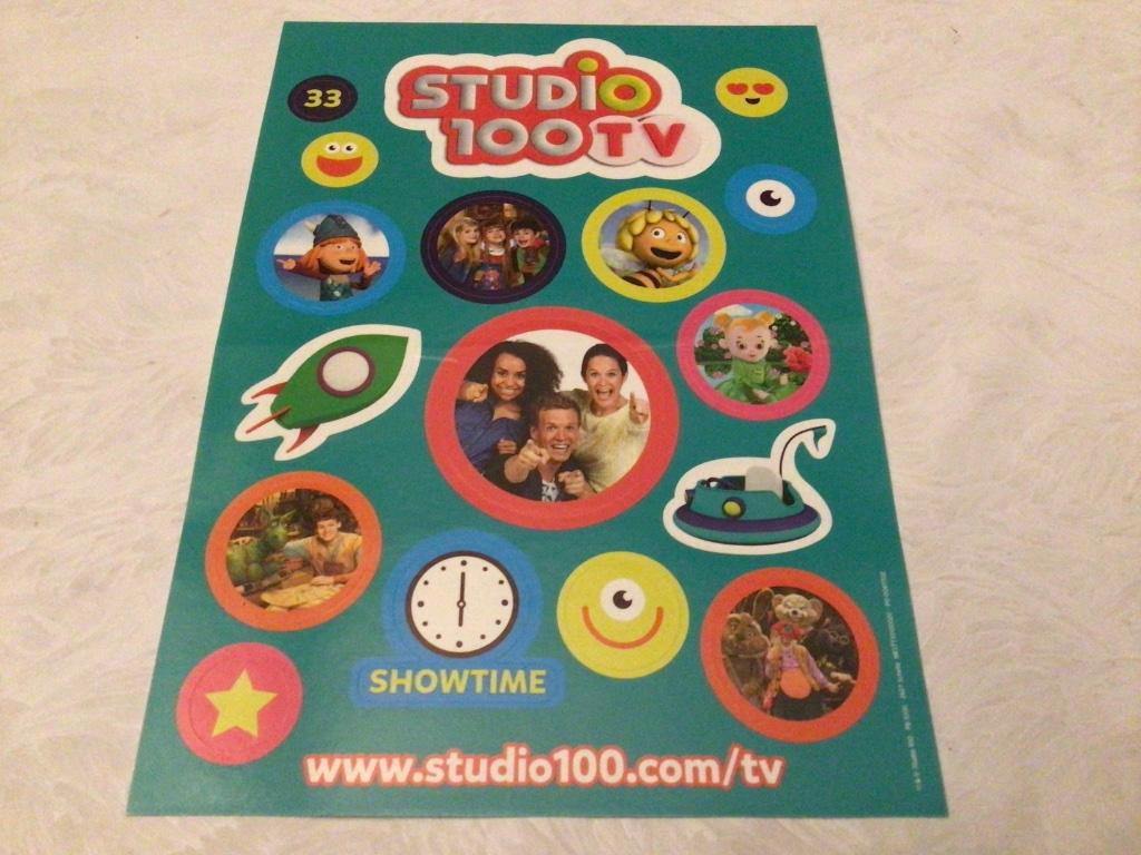 Studio 100 plop james cooke maya de bij stickers, Ophalen of Verzenden