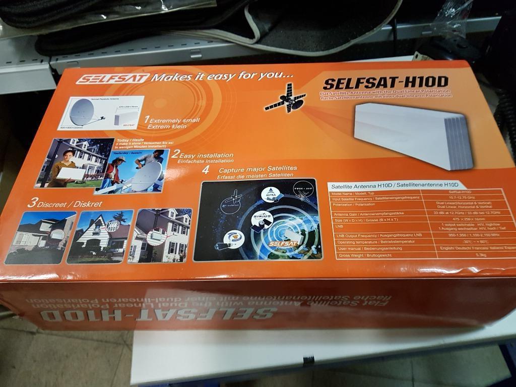 schotel antenne plat  h10d selfsat, Ophalen of Verzenden, Nieuw, (Schotel)antenne, Overige merken