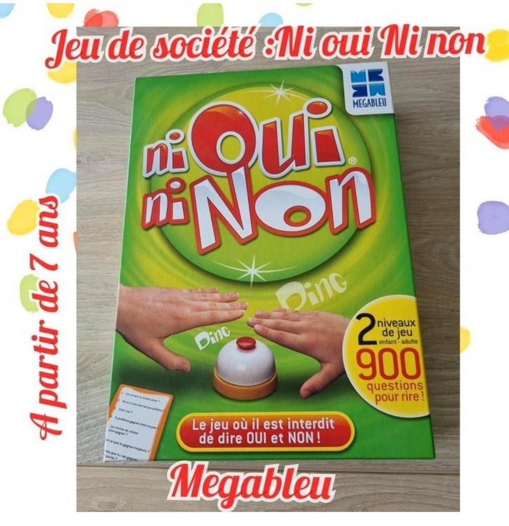 Ni oui-Ni non-jeu de société-Megableu-A partir de 7 ans, Hobby & Loisirs créatifs, Enlèvement ou Envoi, Utilisé