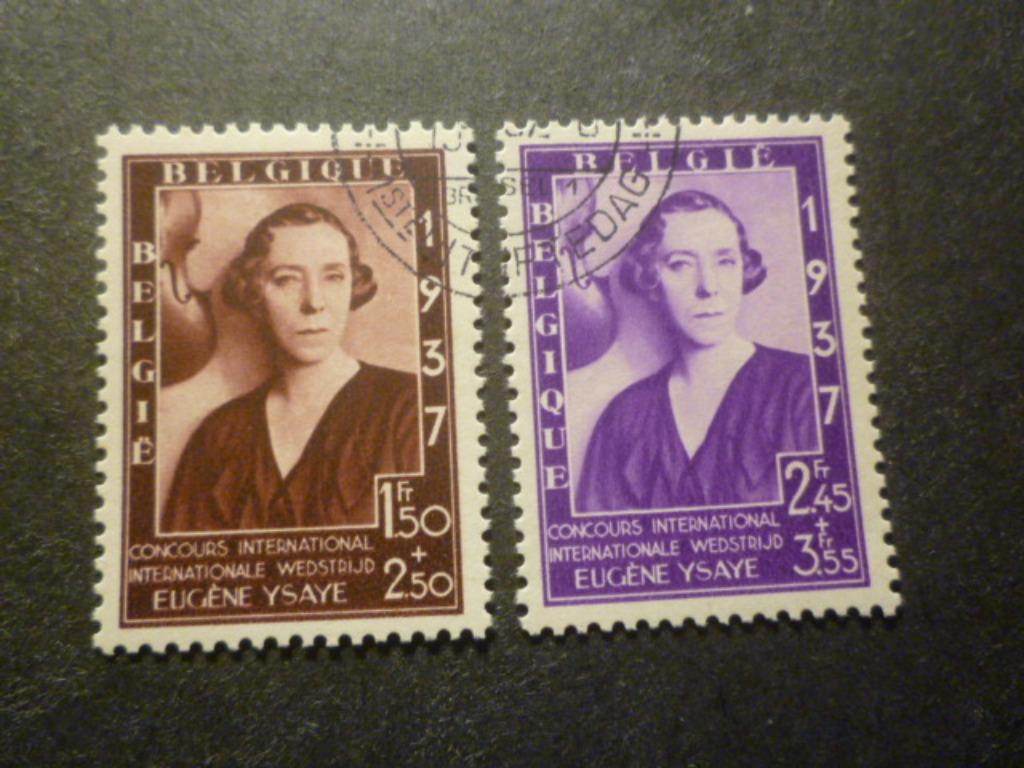 België/Belgique 1937 Mi 455/456(o) Gestempeld/Oblitéré, Envoi, Oblitéré