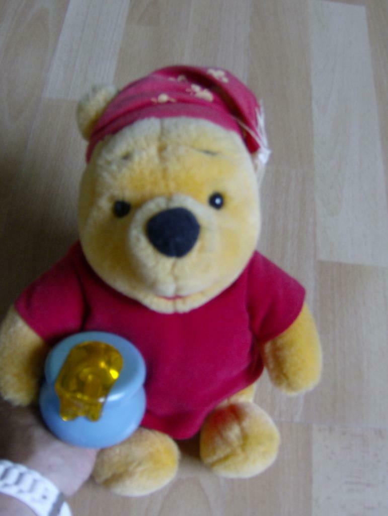 beer winnie the pooh / met licht - 27 cm, Enlèvement ou Envoi, Utilisé, Ours
