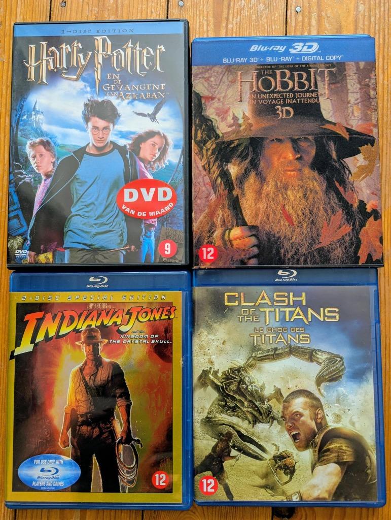 3 blu ray, 1 dvd avontuur, Ophalen of Verzenden, Gebruikt, Avontuur