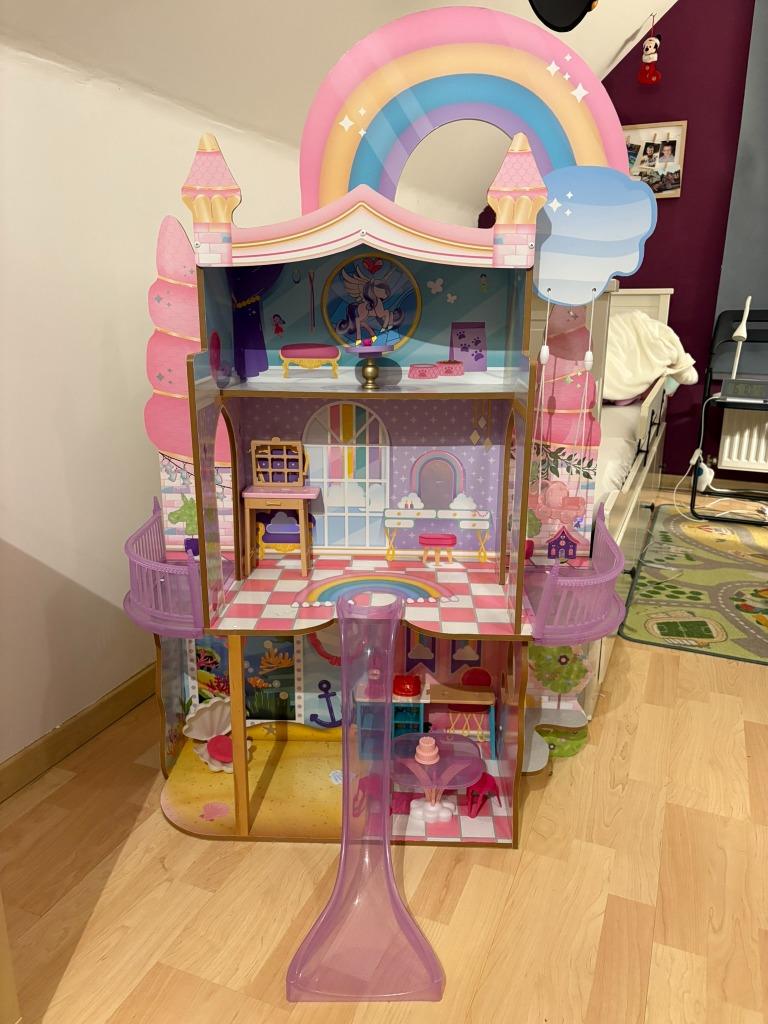 Barbie house houten Kidkraft-poppen, Ophalen, Gebruikt, Poppenhuis
