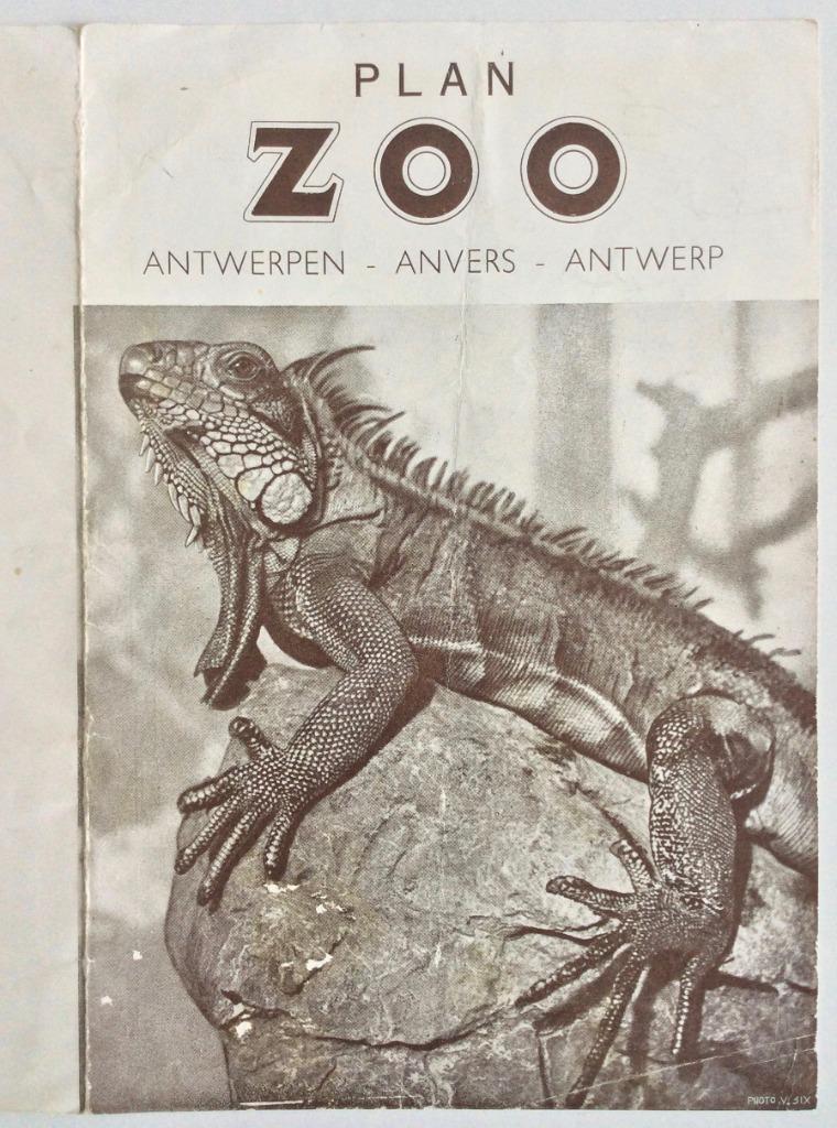 Brochure zoo van Antwerpen d.d. kort na W.O. II tweetalig, Collections, Enlèvement ou Envoi, Utilisé, Autres types