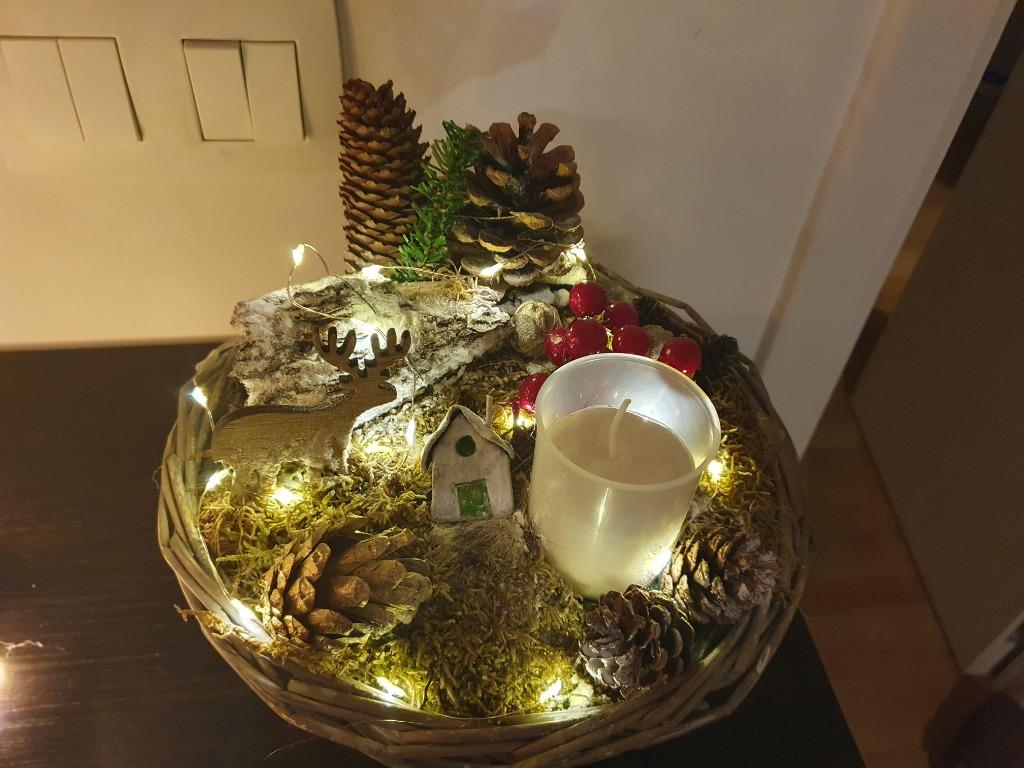 Décoration de Noël avec guirlande lumineuse, Enlèvement, Comme neuf