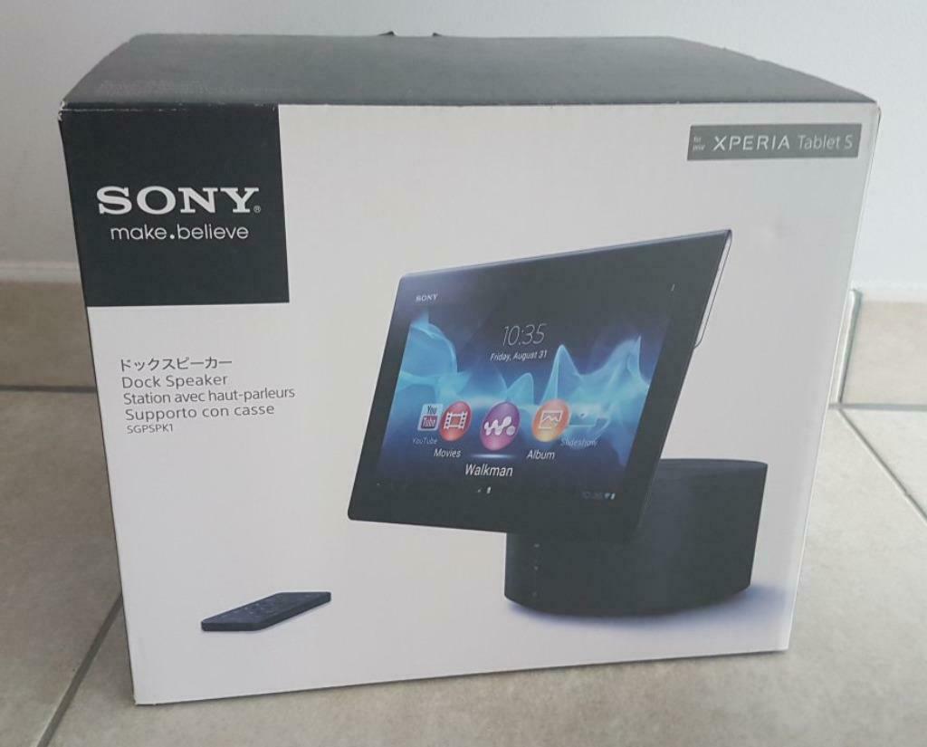 DOCK LUIDSPREKERSTATION MET LUIDSPREKERS SONY XPERIA TABLET, Ophalen, Gebruikt