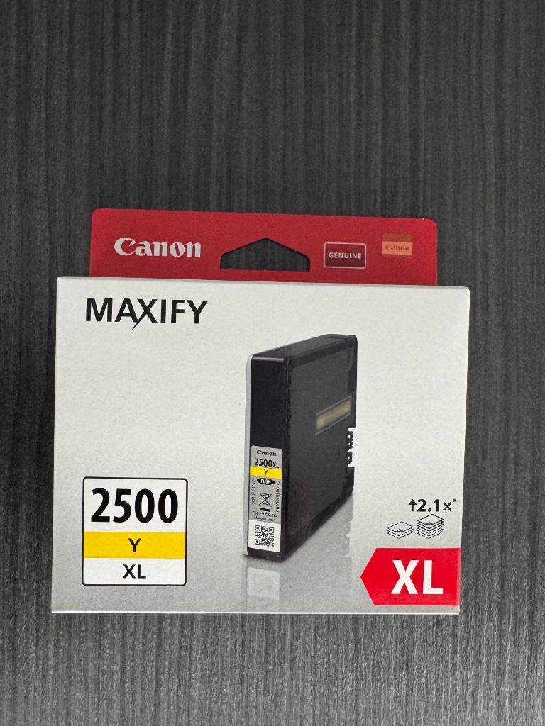cartridge Canon Maxify 2500 Yellow XL ongeopende verpakking!, Enlèvement, Neuf, Cartridge
