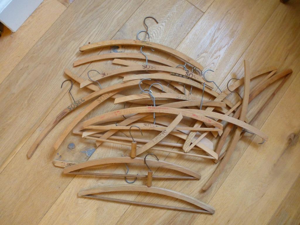 vintage HOUTEN KLEERHANGERS, Huis en Inrichting, Woonaccessoires | Kapstokken, Ophalen of Verzenden, Gebruikt, Hout