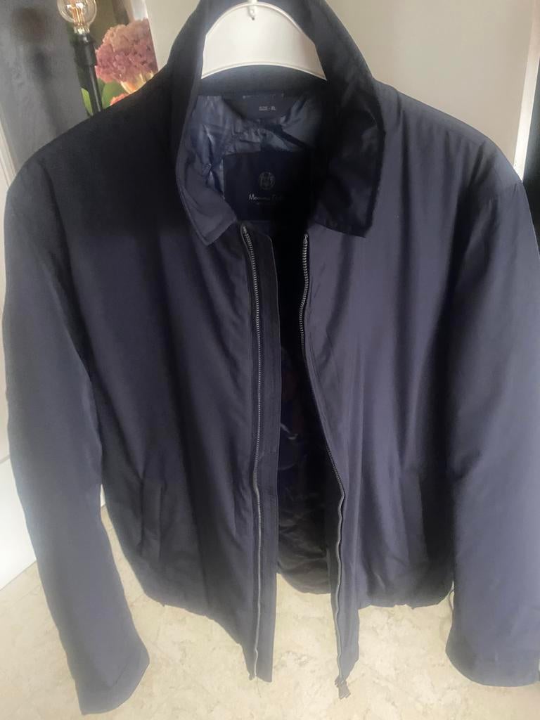 Massimo dutti heren jas vest jack, Verzenden, Zo goed als nieuw, Blauw