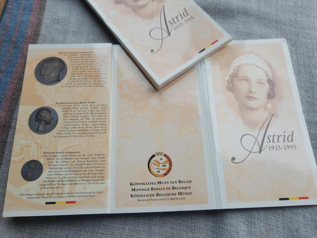 Zilveren herdenkingsmunt koningin Astrid, Ophalen of Verzenden, Zo goed als nieuw