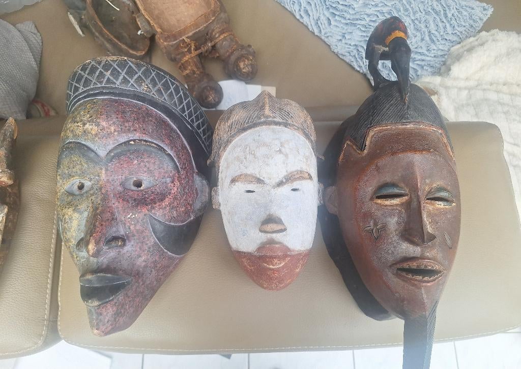 Oud-Afrikaans masker, Ophalen of Verzenden