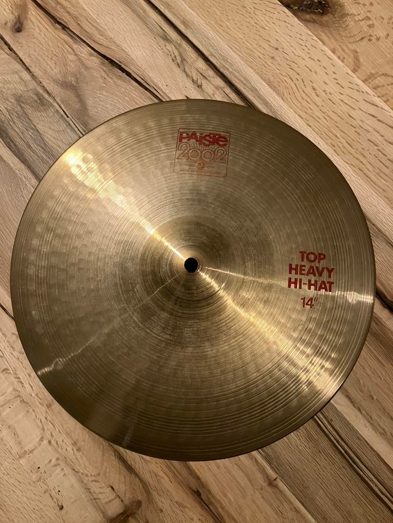 Paiste vintage 2002 red label bekkens, Ophalen of Verzenden, Gebruikt