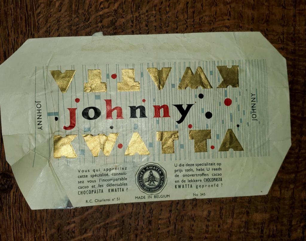 Emballage Johnny Kwatta chocolaterie à Bois d'Haine., Enlèvement ou Envoi, Utilisé, Emballage