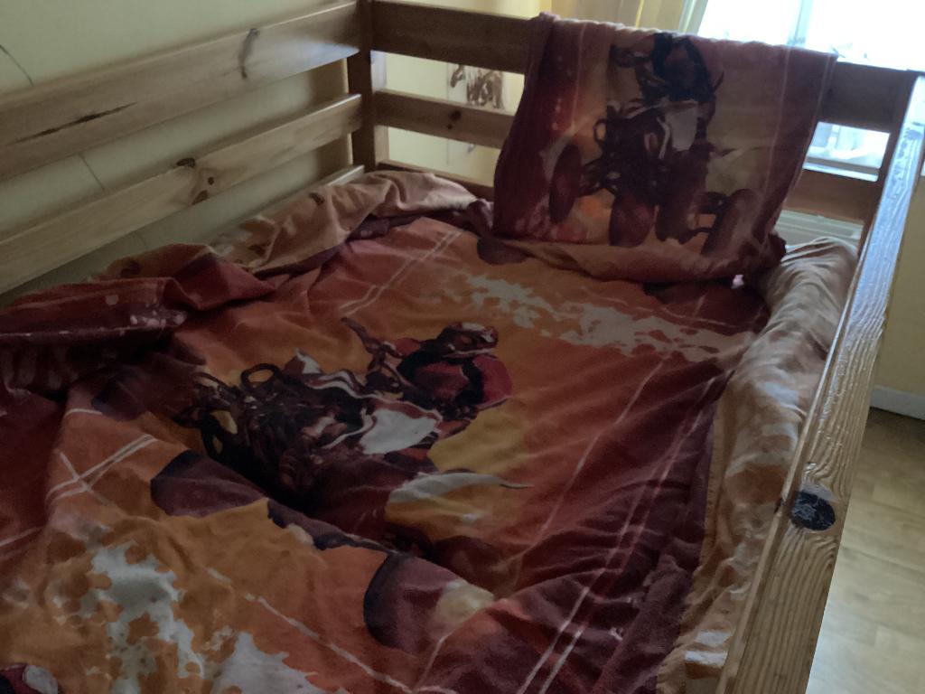 Flanellen dekbedovertrek 1 persoons 90 x 200, Garçon, Enlèvement ou Envoi, Housse de couette, Utilisé