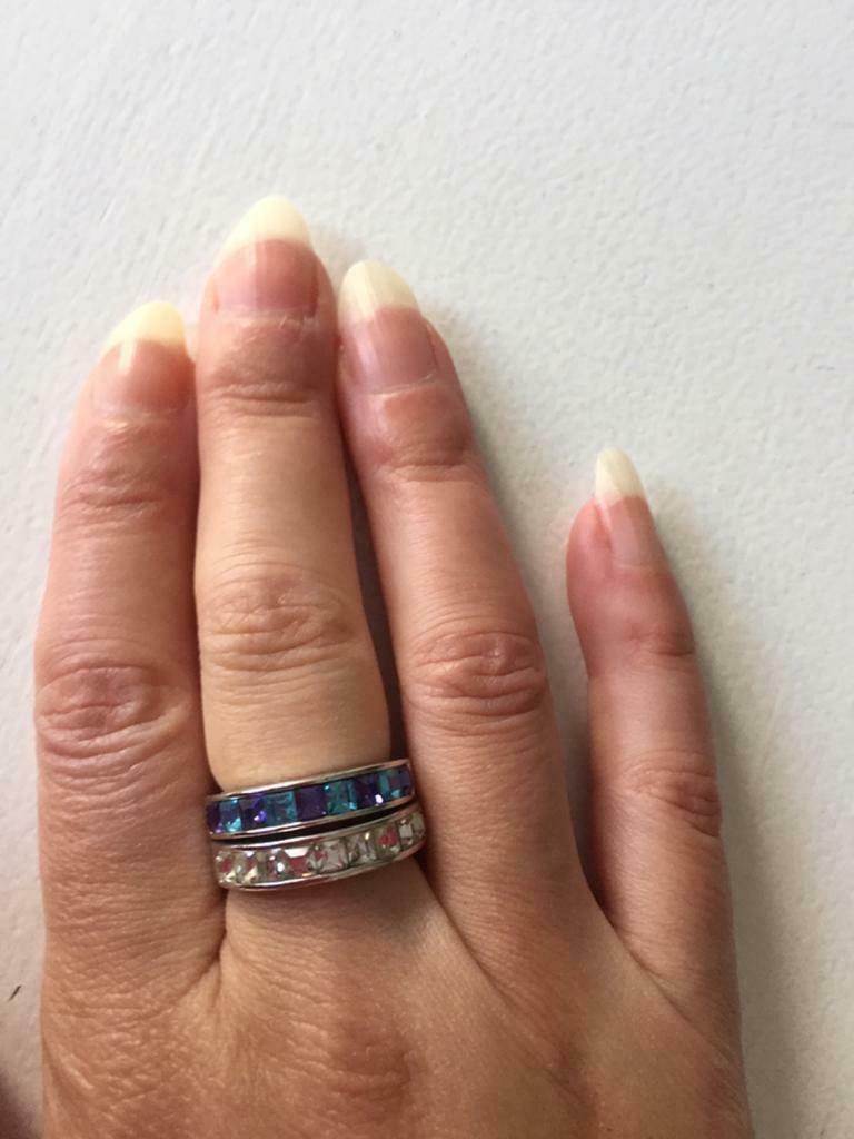 2 ringen swarovski, Ophalen of Verzenden, Zo goed als nieuw