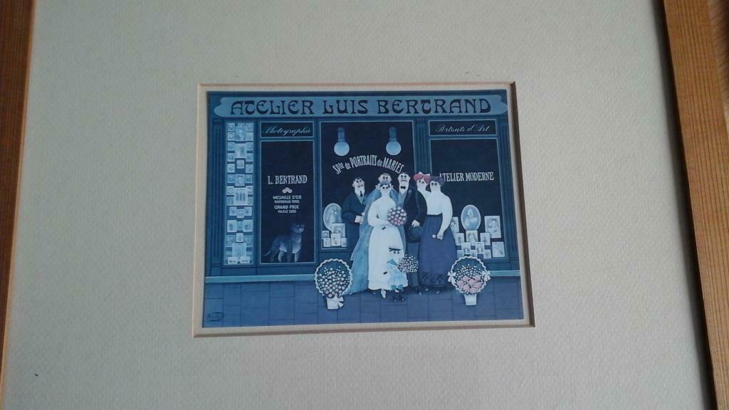 cadre "collections nouvelles images Paris"  vintage '80, Maison & Meubles, Enlèvement ou Envoi, Comme neuf, Bois
