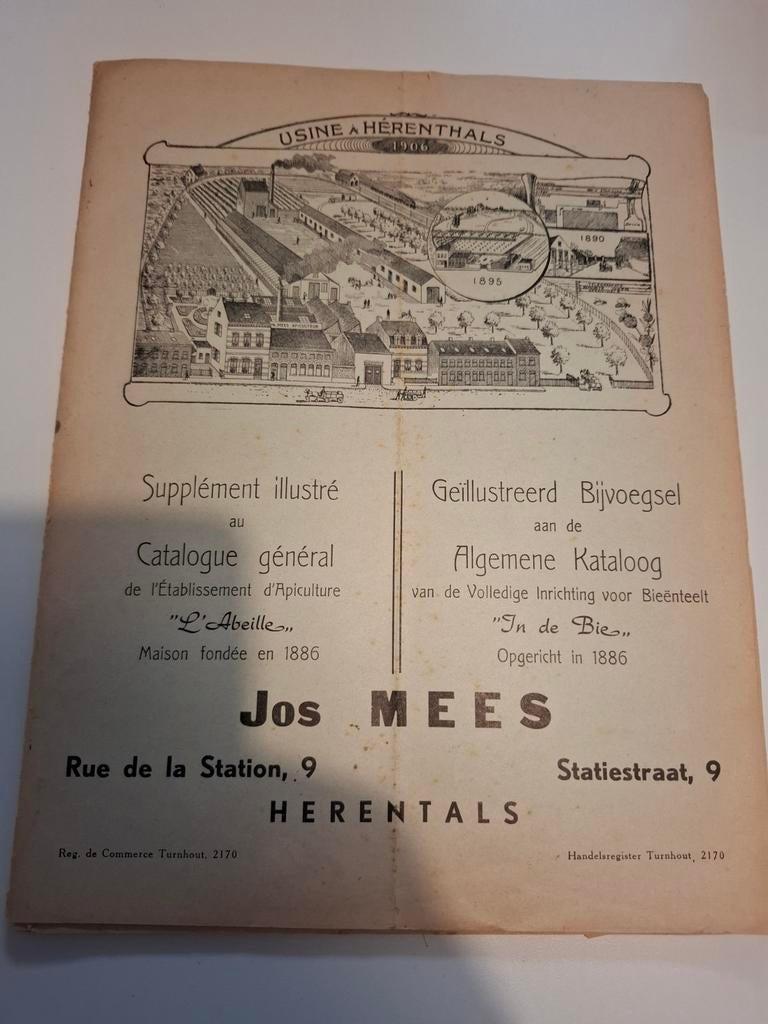 Catalogus bijenteelt HERENTALS, Boeken, Ophalen of Verzenden