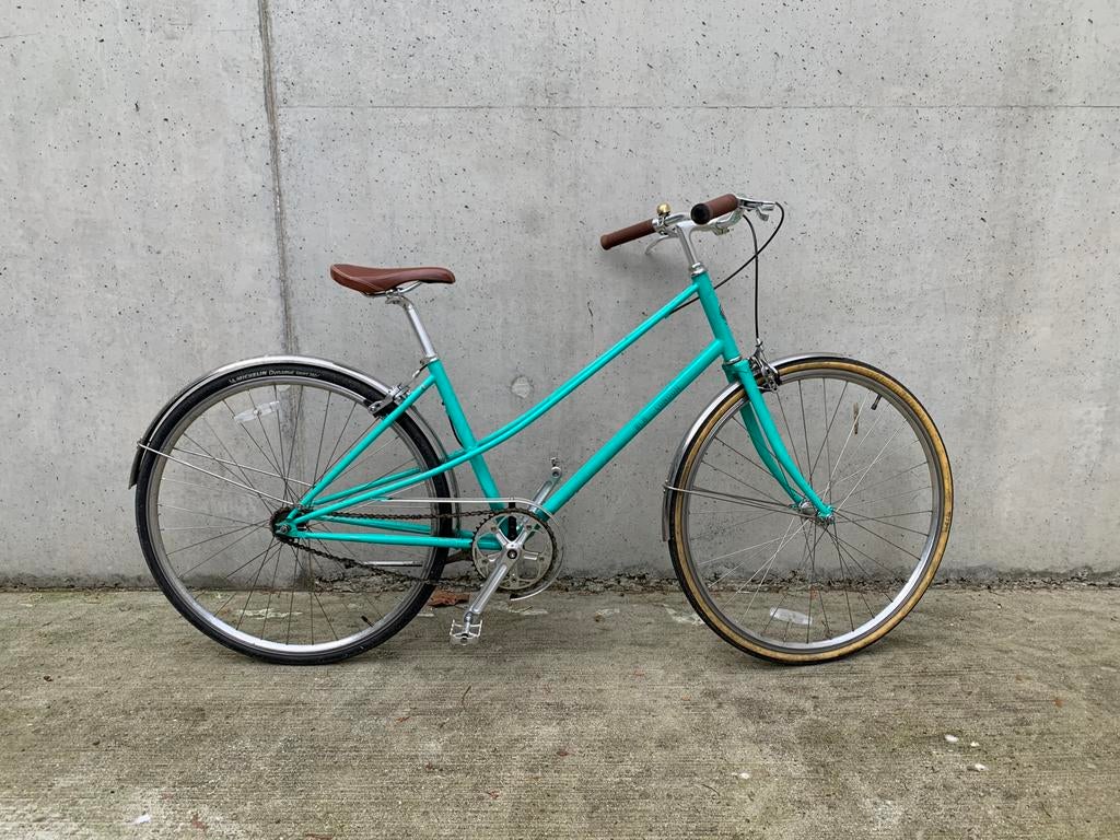 BLB Cleo single speed vrouwenfiets Emerald, Fietsen en Brommers, Fietsen | Dames | Damesfietsen, Gebruikt, Overige merken, Ophalen