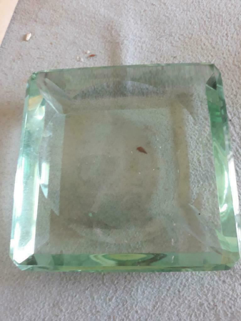 Cendrier verre biseauté, Antiquités & Art, Enlèvement ou Envoi