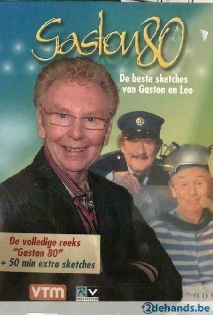 4 dvd box / gaston '80: de beste sketches van gaston en leo, Ophalen, Tv-programma of Sketches
