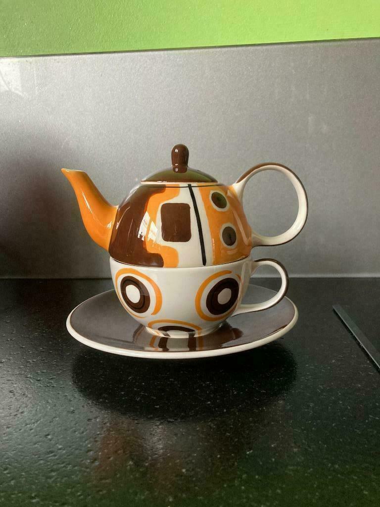 RETRO THEE POT EN TAS OF KOPJE, Huis en Inrichting, Ophalen of Verzenden, Nieuw, Overige typen