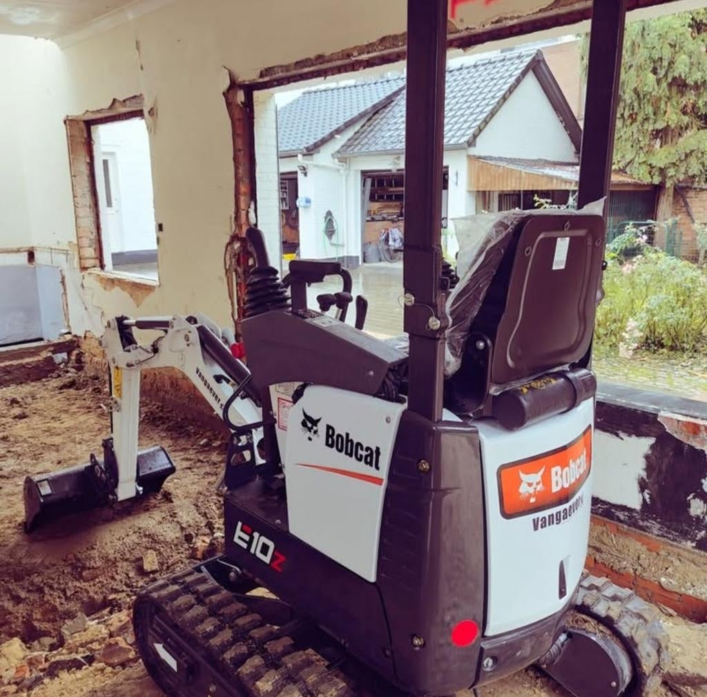 Bobcat E10 te huur, Ophalen