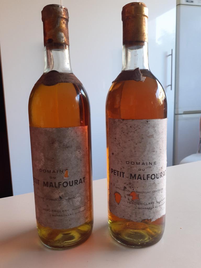 URGENT LOT DE 10 bouteilles DOMAINE PETIT MALFOURAT 1967, Neuf, Pleine, Vin blanc, Enlèvement