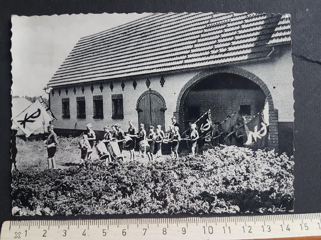 Postkaart Lichtaart Regina Pacis Vlag Don Bosco, Verzamelen, Postkaarten | België, Gelopen, Antwerpen, 1940 tot 1960, Verzenden