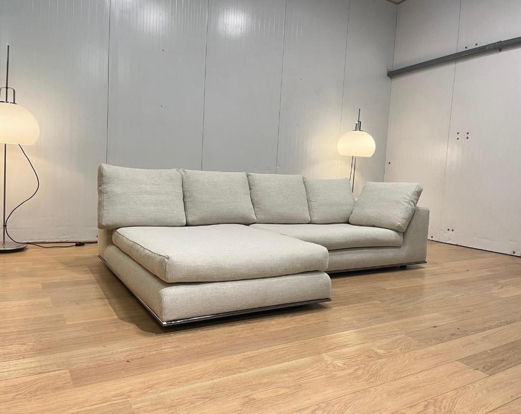 Minotti Hamilton canapé d’angle avec daybed – PN: 19.500 €, Neuf, Quatre personnes ou plus, Tissus, Design Bankstellen Minotti
