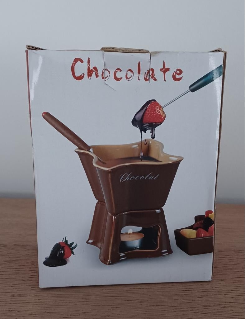 Chocoladefondueset. (NIEUW), Ophalen of Verzenden, Nieuw, Fondueset