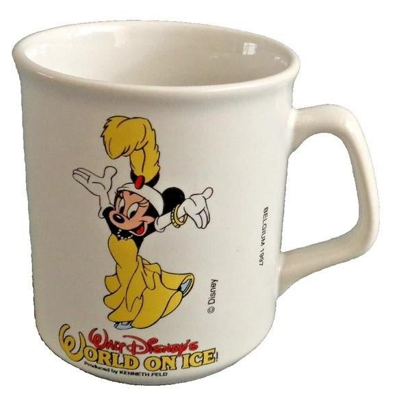 Disney Minnie Mouse World On Ice Mok Beker 1997, Verzenden, Zo goed als nieuw, Overige stijlen, Kop(pen) en/of Schotel(s)