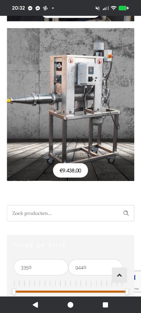 Boiliestraat ( extruder, aftikker en rollen), Ophalen, Gebruikt, Complete set