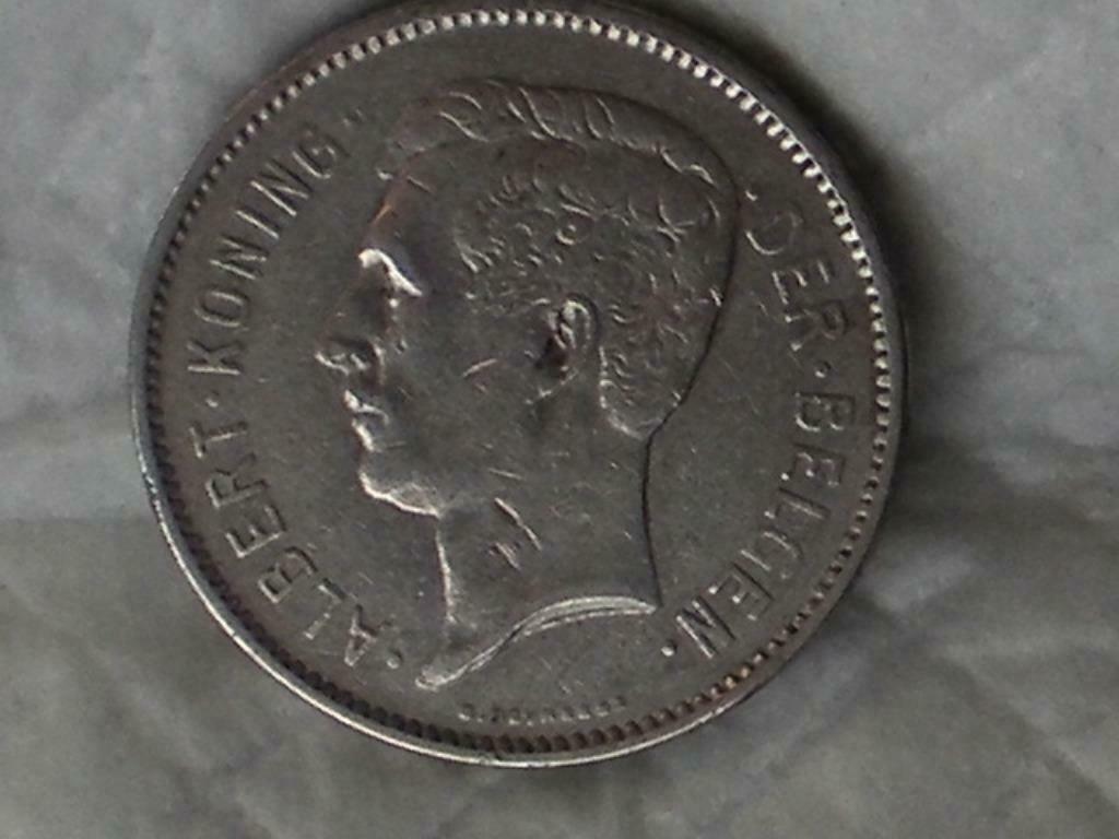 5 Frank = 1belga -albert l, en néerlandais 1931 (86), Postzegels en Munten, Ophalen of Verzenden, Metaal, Losse munt