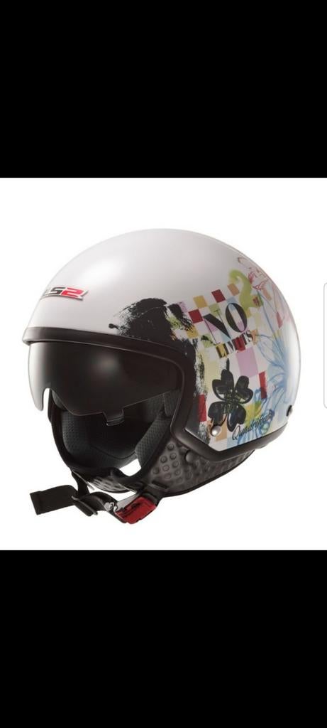 Casque jet Ls2 Quadrifoglio taille L, Autres marques, Enlèvement ou Envoi, Casque jet, Femmes