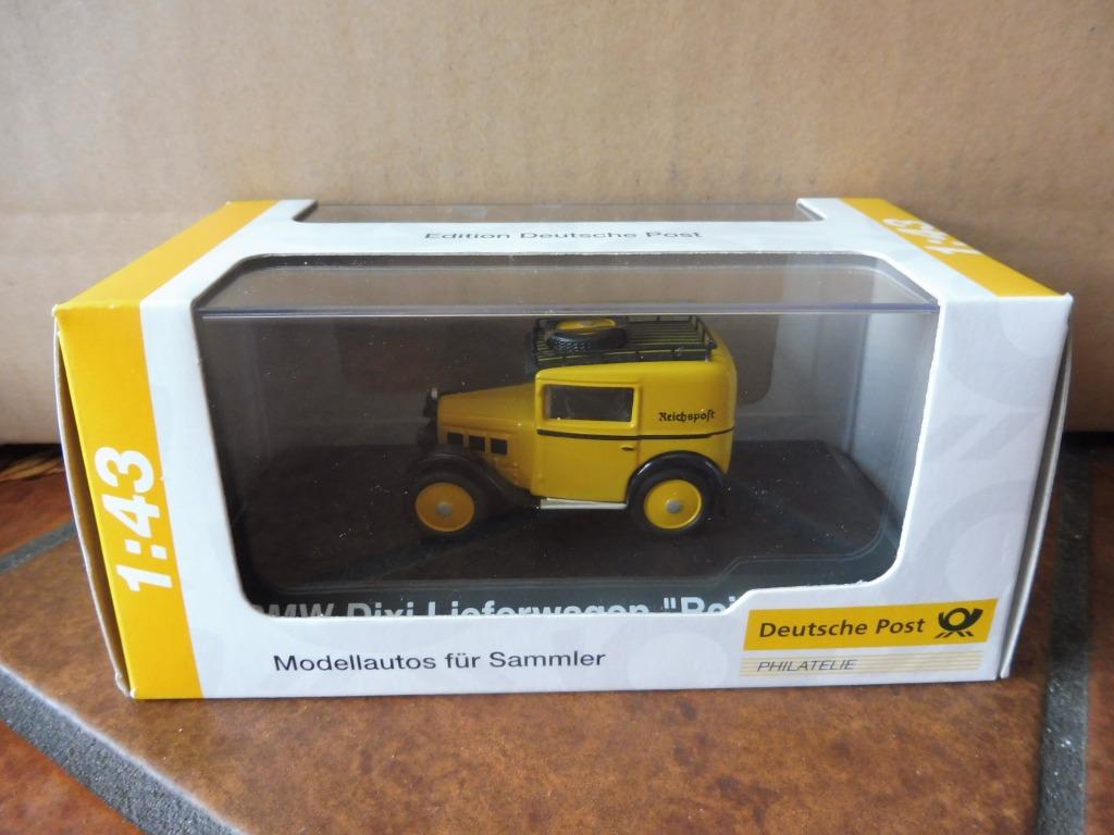 1:43 Schuco 006715 BMW Dixi Lieferwagen Duitse Post geel, Enlèvement ou Envoi, Neuf, Voiture, Schuco