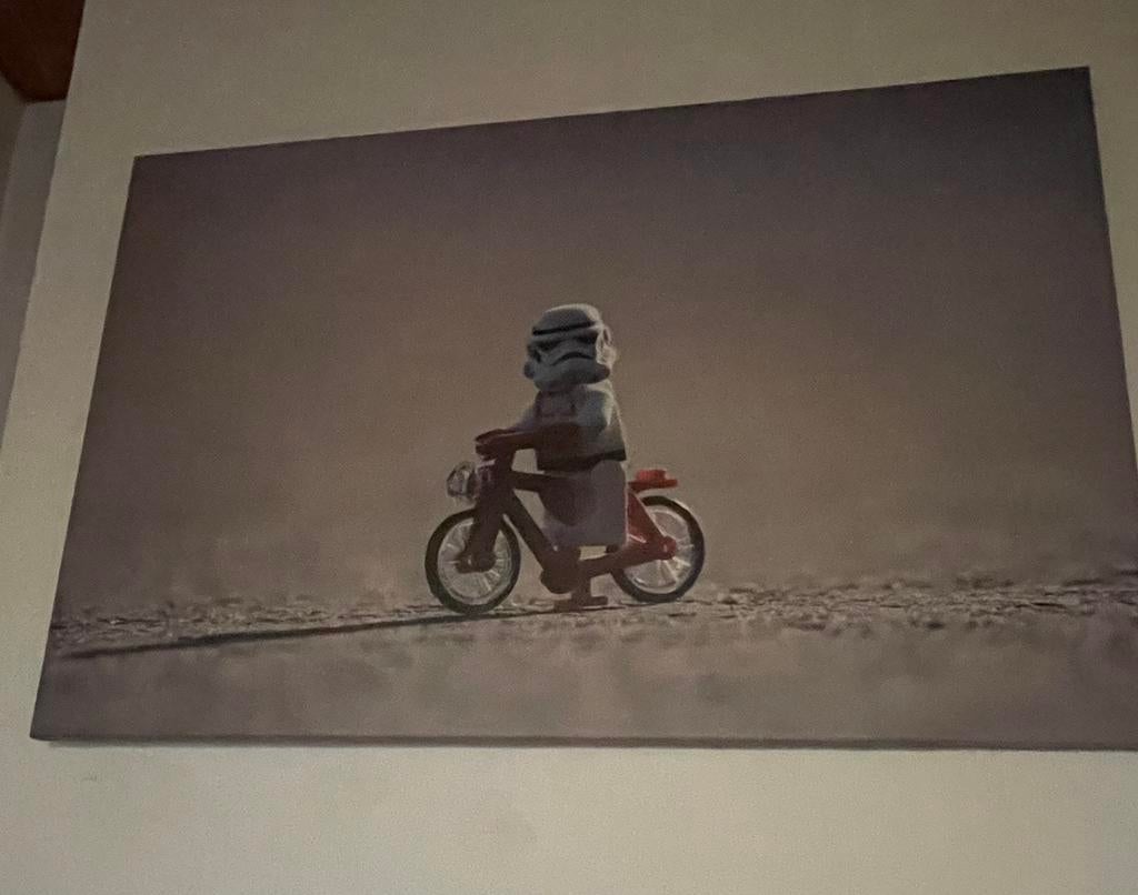 Foto canvas lego stormtrooper, Ophalen, Zo goed als nieuw
