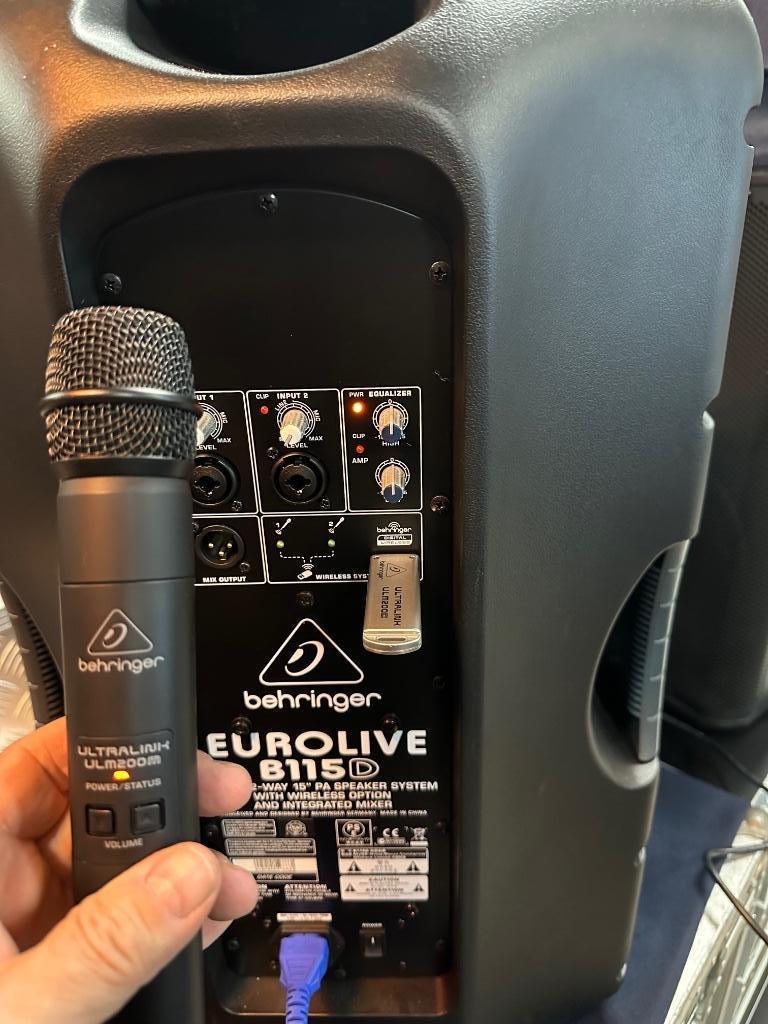 Behringer ultralink ulm202 usb draadloze handmicros, Verzenden, Nieuw, Draadloos