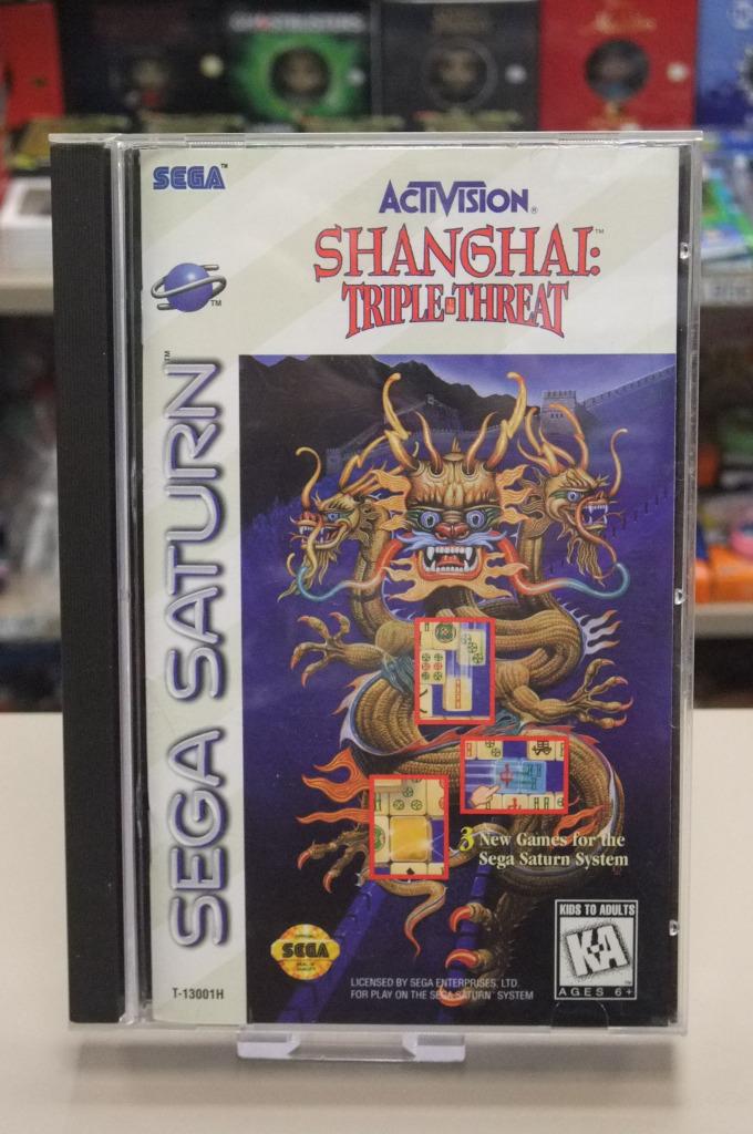 Shanghai Tripple Threat (cib) usa Saturn, Games en Spelcomputers, Games | Sega, Puzzel en Educatief, Gebruikt, 2 spelers, Ophalen of Verzenden