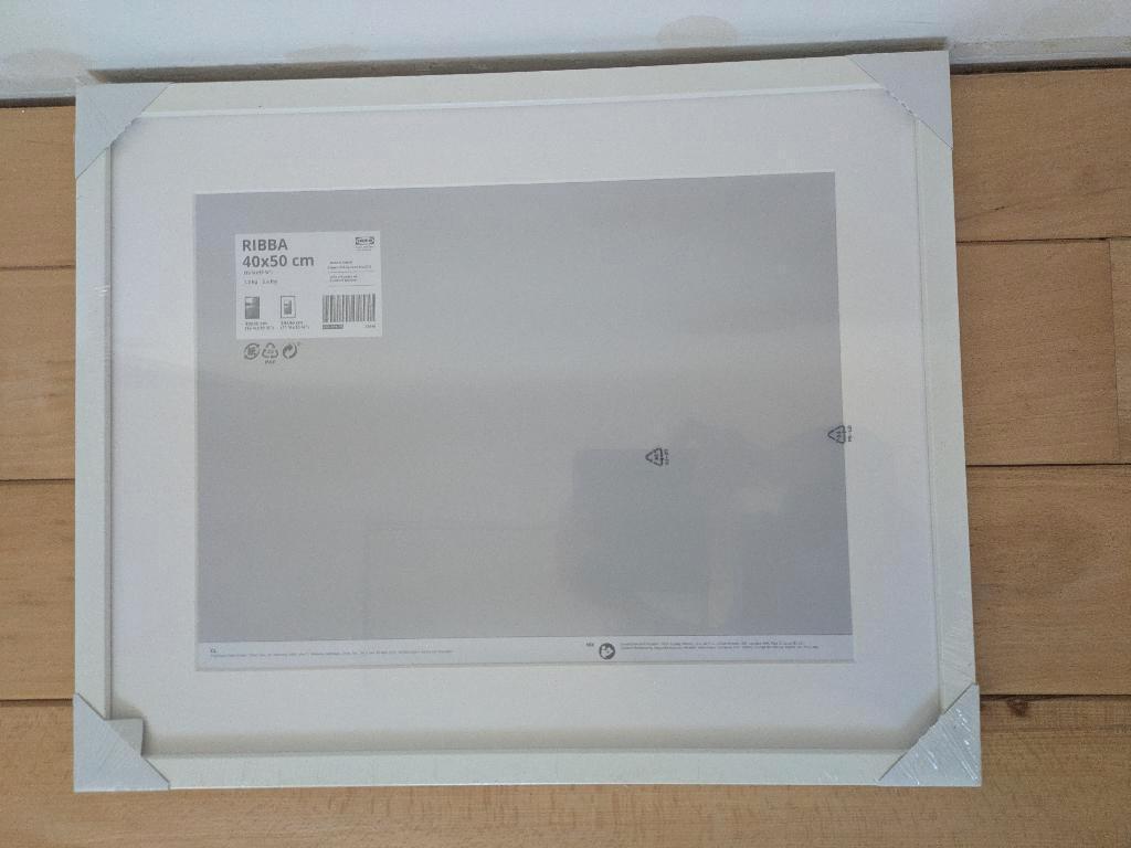 Ribba Fotokader Wit (Ikea) 40x50 cm, Audio, Tv en Foto, Fotografie | Fotolijsten, Ophalen, Nieuw