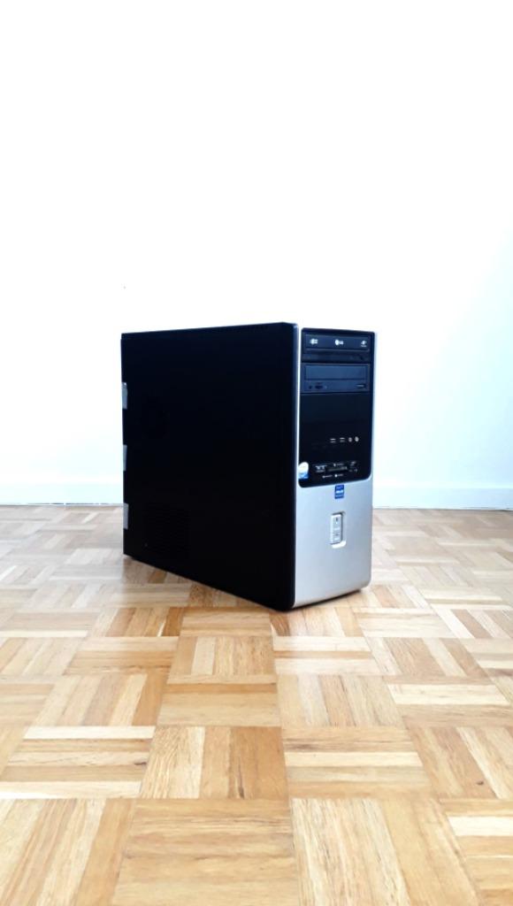 PC - Ordinateur - Tour de bureau - Windows, HDD, Asus, Intel Core 2 Duo, Zo goed als nieuw