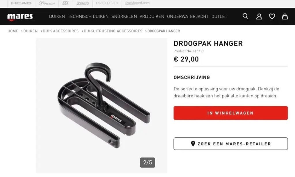 Mares droogpak kapstok nieuw aan 24€ - Ecocheques, Enlèvement ou Envoi, Neuf, Autres types