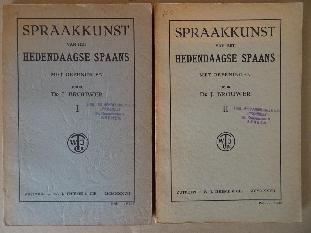 Curiosités Apprenez l'espagnol Spraakkunst hedendaagse Spaan, Enlèvement ou Envoi, Dr. J. Brouwer, Comme neuf, Non-fiction
