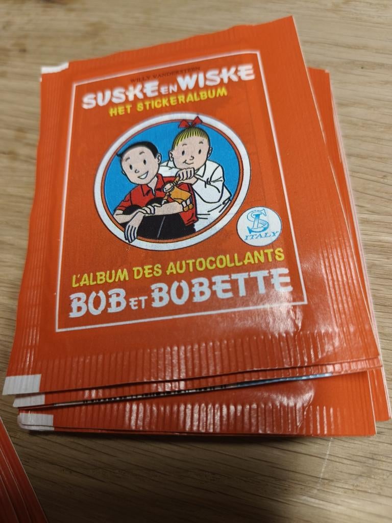 Suske en wiske : zakjes met 5 stickers, Verzamelen, Ophalen of Verzenden, Nieuw