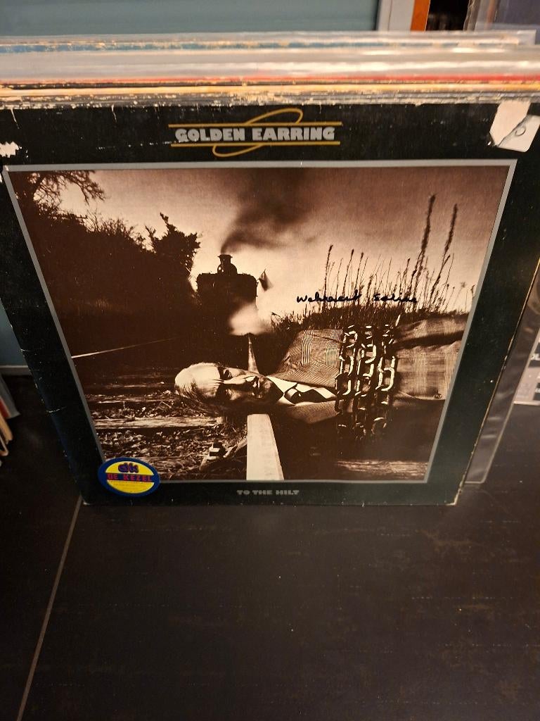 lp - golden earring - to the hilt - bak 2, Ophalen of Verzenden, Gebruikt