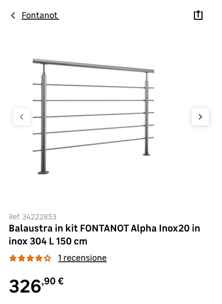 ballustrade inox voor binnen en buiten, Doe-het-zelf en Bouw, Ladders en Trappen, Ophalen, Nieuw