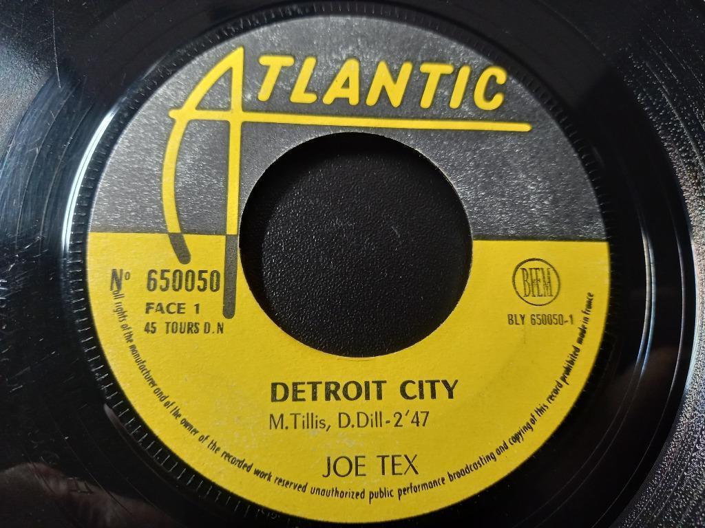 Joe Tex‎ — Détroit City / C.C. Rider '7, Enlèvement ou Envoi, Utilisé, R&B et Soul
