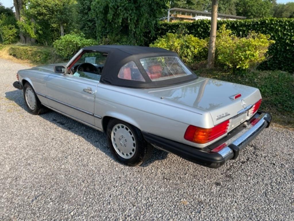 Mercedes SL 560 R107 Roadster SILVER +Carfax history +MB, foto 6