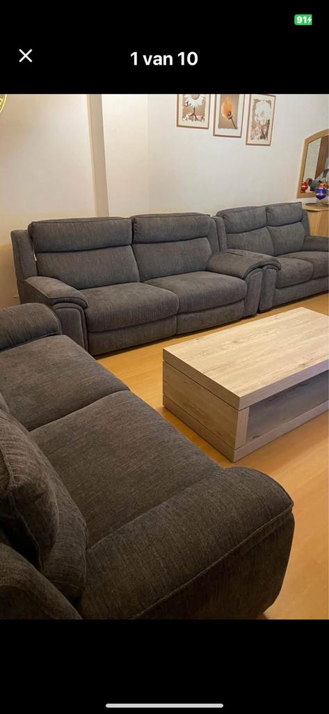TE KOOP zetels/ compleet salon mt elektrisch RELAXfsyteem, Caravans en Kamperen, Ophalen, Zo goed als nieuw